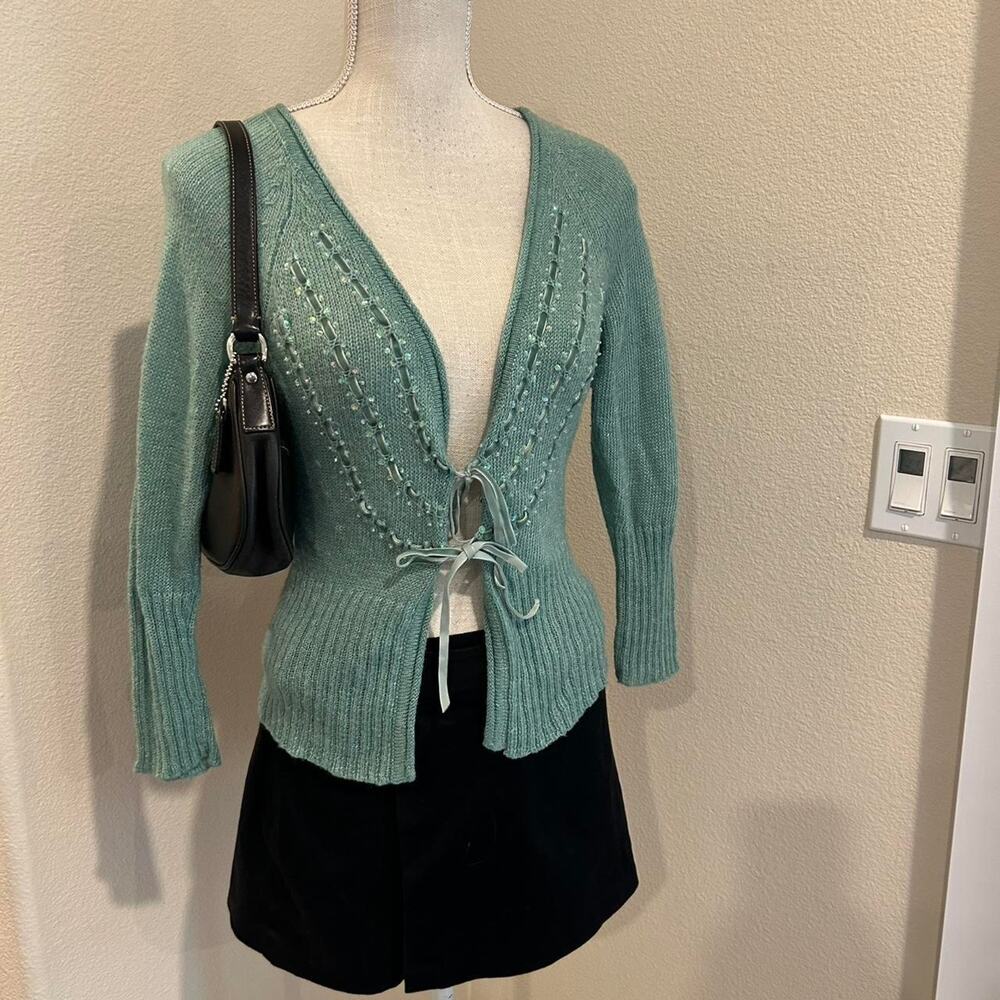 Mix It green fairy style cardigan. Size large